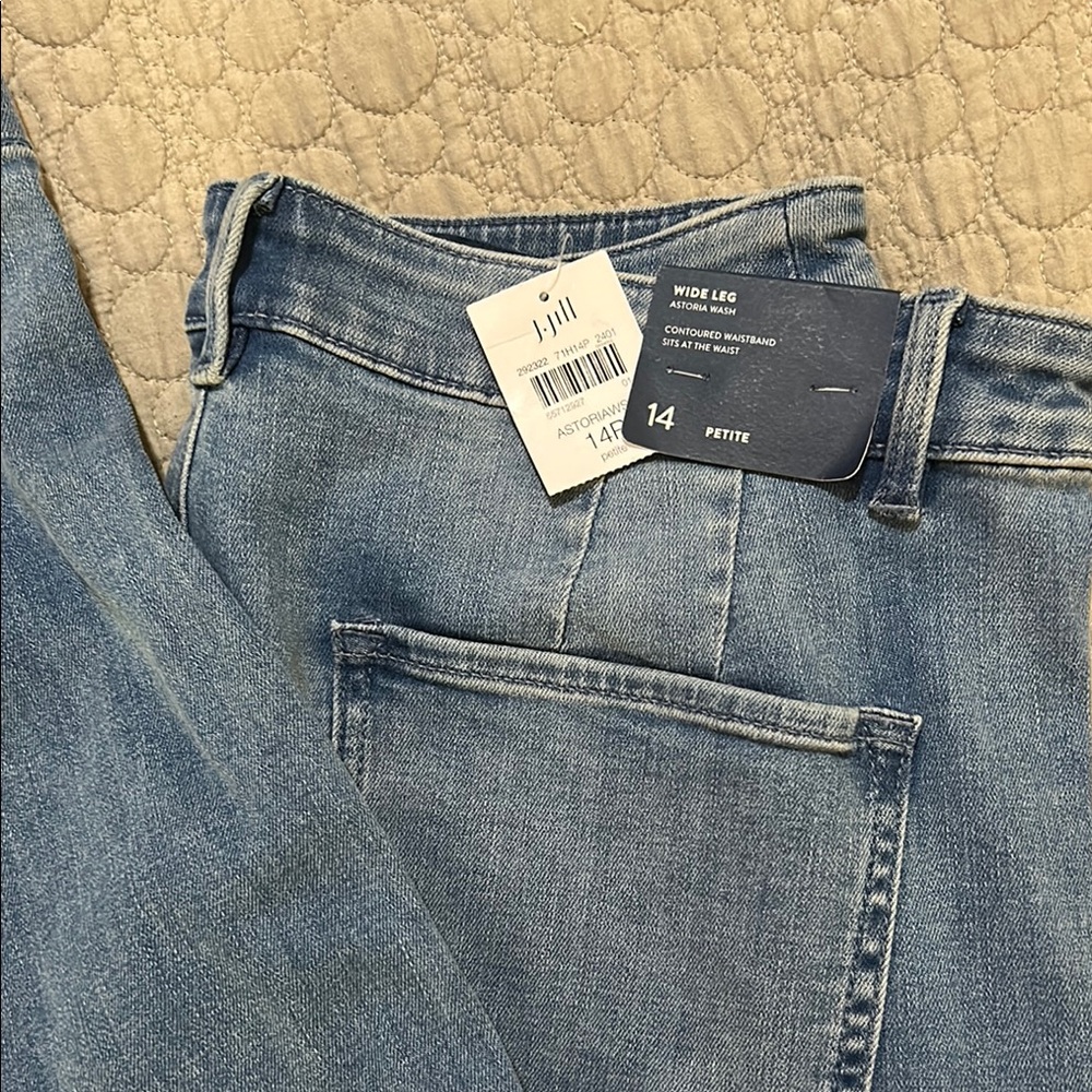 J. Jill High Waisted Wide Leg Jeans NWT SO FLATTERING!!